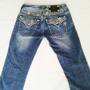 Miss Me Flap Pocket Boot Cut Jeans Size 26